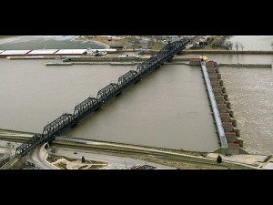 Aerial - Arsenal Swing Span Bridge